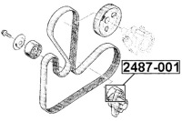 фото thumb №3, Ролик натяжителя набор renault logan 2005-2013 febest