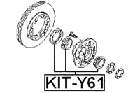 фото thumb №3, Febest kit-y61 подшипник, wał приводной
