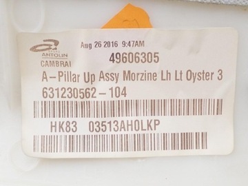 фото thumb №8, Пластик защита стойка левый перед hk83-03513-a jaguar f-pace x761 16r