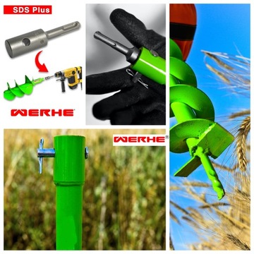Буровая установка Adaptor Plus, шнековые столбы для грунтовых колодцев