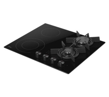 Газокерамическая варочная панель Amica PCG64102 Черная 2 поля 2 конфорки