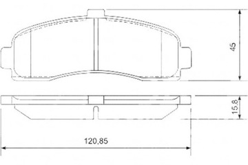 фото thumb №1, A.b.s. гальмівні колодки гальмівні buick regal 3.8