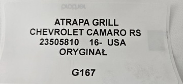 фото thumb №12, Решётка решётка радиатора chevrolet camaro rs 23505810 16- usa