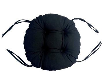 Подушка на стул табурет 35см BLACK CIRCLE
