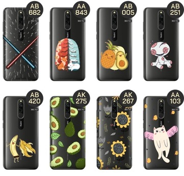 ETUI DO XIAOMI REDMI 8 WZORY BEZ TŁA NAKLEJKI STICKER OBUDOWA POKROWIEC