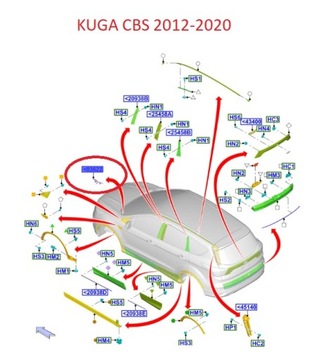 фото thumb №13, Планка скла передній права ford kuga mk2 2018-