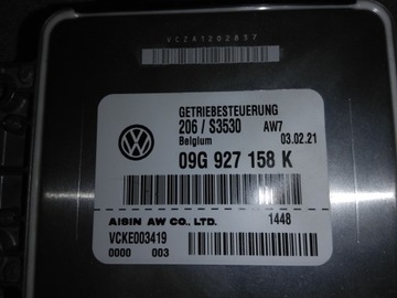VW ARTEON FL DSG КОНТРОЛЛЕР ТРАНСМИССИИ НОВЫЙ 09G927158K