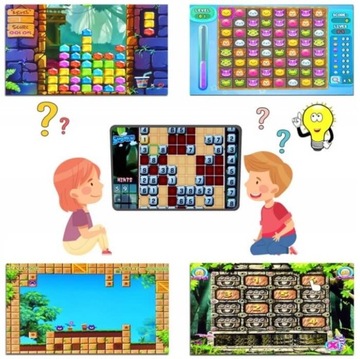 Детская консоль, ТВ-игра с красочными планшетами и 961 Motion games!