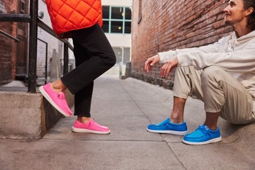 Мужские легкие лоферы, туфли без шнуровки HeyDude Wally Stretch Canvas 45
