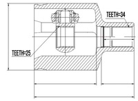 фото thumb №1, Шарнир внутренний mercedes glk 4matic 08- /левый/