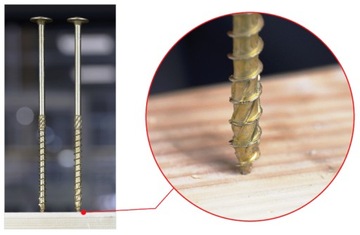 СТОЛЯНЫЕ ШУРУРЫ ПО ДЕРЕВО 10х320 TORX ПЛАСТИНЫ 25 шт WKCP-10320 KLIMAS