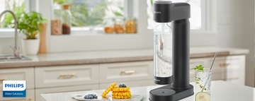 Карбонизатор для газированной воды PHILIPS GoZero черный + бутылка + картридж CO2