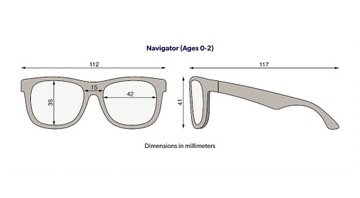 Очки BABIATORS NAV002 M 100% УФ для детей 3-5 лет + ЧЕХОЛ