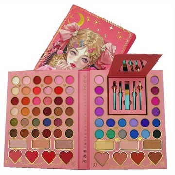 МЕГА МАКИЯЖНАЯ ПАЛИТРА GLITTER GLITTER 70 ШТУК БРОНЗОВЫЙ БЛЕСК