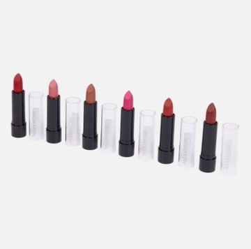 Zestaw szminek kosmetyków MAX&MORE LIPSTICKS 6 SZMINEK MATOWYCH NUDE VEGAN
