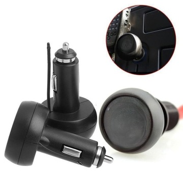 фото thumb №6, Гнездо зарядным устройством автомобильной 12-24v з порт usb / вольтметр / термометр do автомобиля t