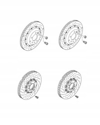 фото thumb №1, Rudi rs5 rs4 s6 c8 4k 16-24 rok тормозные диски ceramika комплект