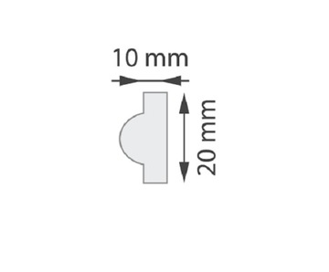 ПОТОЛОЧНЫЙ СТРУКТУРНЫЙ STUDIO XPS WHITE, длина 2 м