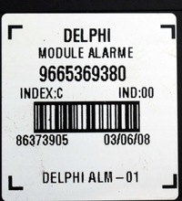 фото thumb №5, Citroen c5 iii x7 модуль датчики сигнализация 9665369380