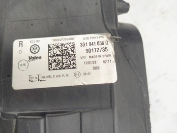 фото thumb №8, Passat b8 лампа перед правая передняя led 3g1941036q рестайлинг полный led 3g1 отправка