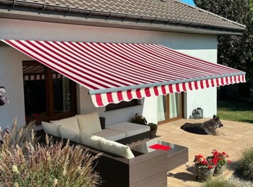 Markiza tarasowa ANTRACYT 250x200 Bordo-Beż STD