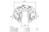 фото thumb №4, Диодный мост выпрямительный генератора as-pl