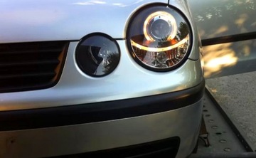 фото thumb №13, Vw polo iv 9n 01-05 лампы фары чёрный кольца