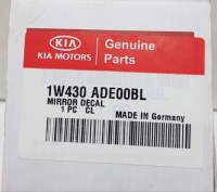 фото thumb №2, Kia rio iii 2011- наклейка дзеркал білий sport racing 1w430ade00bl