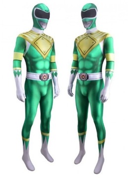 STRÓJ KOSTIUM TOMMY ZIELONY POWER RANGERS COSPLAY SKIN PRZEBRANIE 170/176