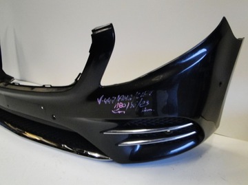 фото thumb №10, Mercedes бампер переднее amg pts решётка хром v класс w447 447 рестайлинг