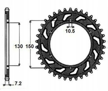 КОМПЛЕКТ DID SUN DRIVE YAMAHA TDM 900 02-13 GOLD