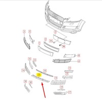 фото thumb №5, Молдинг бампера передня нижня vag audi q7 4l080768301c