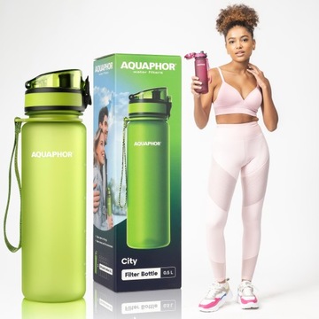 Аквафора Bidon Filtering Bottle для зеленой воды 0,5 л + твердый фильтр