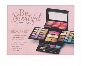 Max&More ПАЛИТРА ТЕНЕЙ С КОСМЕТИКОЙ 73 товара HELLO BEAUTY розовый