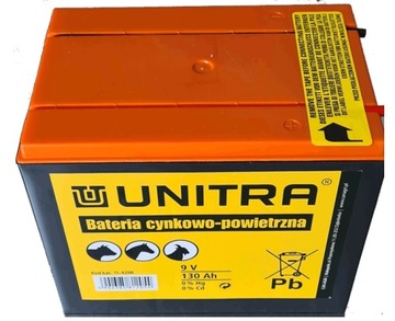 UNITRA СУХАЯ АККУМУЛЯТОРНАЯ БАТАРЕЯ 130 Ач 9 В ЭЛЕКТРИЗАТОР PASTUCH