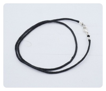 Naszyjnik sznurkowy czarny 1,5 mm