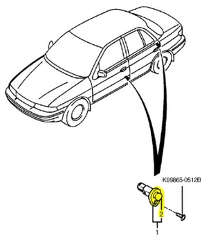 фото thumb №6, Гумова накладка перемикача двері kia sephia 96 0k20166541