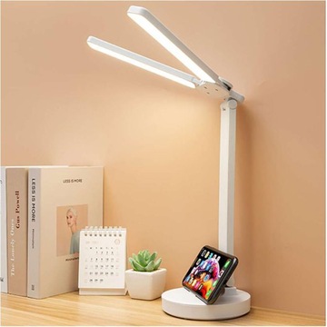 lampka biurkowa kreślarska stojąca 3 poziomy natężenia Biały do 34cm