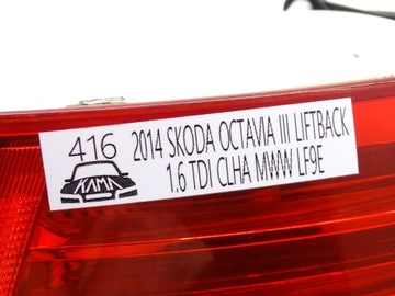 фото thumb №9, Лампа правый зад правая задняя skoda octavia iii 5e lb 5e5945112