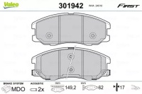 фото thumb №6, Valeo гальмівні колодки гальмівні opel antara 06- перед