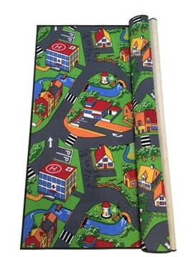 DYWAN ULICE MIASTO FARMA WIEŚ DROGI 200X280 CARS