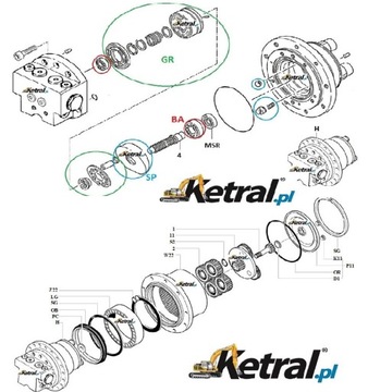 Вал-редуктор KUBOTA KX61-3, 10 зубьев