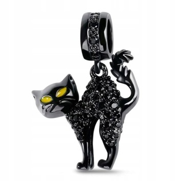 Подвески кот котенок сердце серебро 925 проба