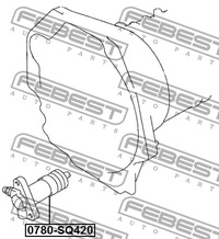фото thumb №14, Цилиндр сцепления рабочий suzuki grand vitara/escudo sq416/s | 0780-sq420 f