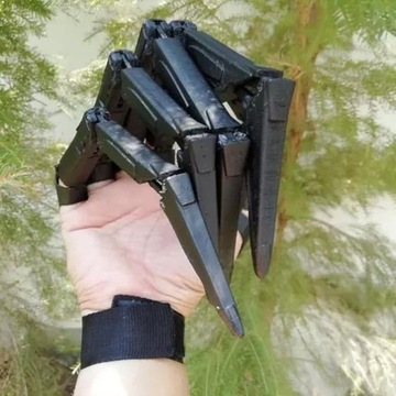 ПЕРЧАТКИ С СОЕДИНЕННЫМИ ПАЛЬЦАМИ ДЛЯ ХЭЛЛОУИНА правые