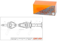 фото thumb №1, Піввісь привідна volkswagen t5 03-09 p drive+