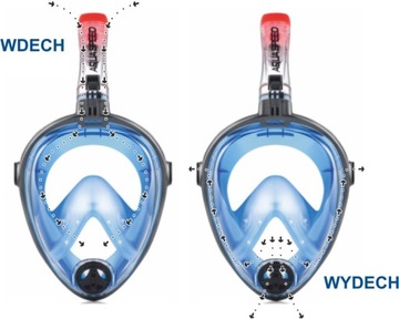 Полнолицевая маска для сноркелинга AQUA SPEED Spectra S/M