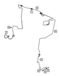 фото thumb №6, Шланг гальмівний переднє праві mopar 68323585aa dodge durango jeep grand c