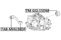 фото thumb №2, Febest сайлентблок підпори диференціал toyota highlander jpp asu40