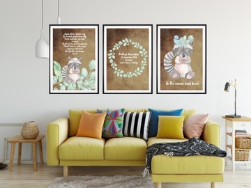 Metryczka plakat modlitwa A3 z ramkami tryptyk M18